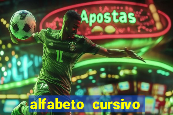 alfabeto cursivo para treinar caligrafia